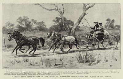 A Scene from Clerical Life in the Bush, an Australian Bishop Going the Round of His Diocese by Frank Dadd
